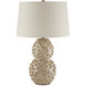 Barnacle 26.5 inch 150 watt Ivory and Brown Table Lamp Portable Light