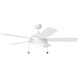 Discus Classic 52 52 inch White Ceiling Fan