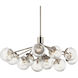 Silvarious 12 Light 26.75 inch Polished Nickel Chandelier/Semi Flush Ceiling Light