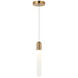 Aydin LED 18.7 inch Aged Gold Brass Pendant Ceiling Light