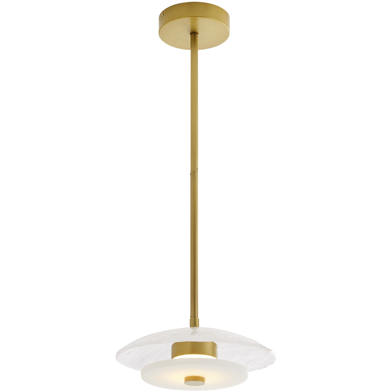 Mohegan 1 Light 12 inch Clear and Antique Brass Pendant Ceiling Light