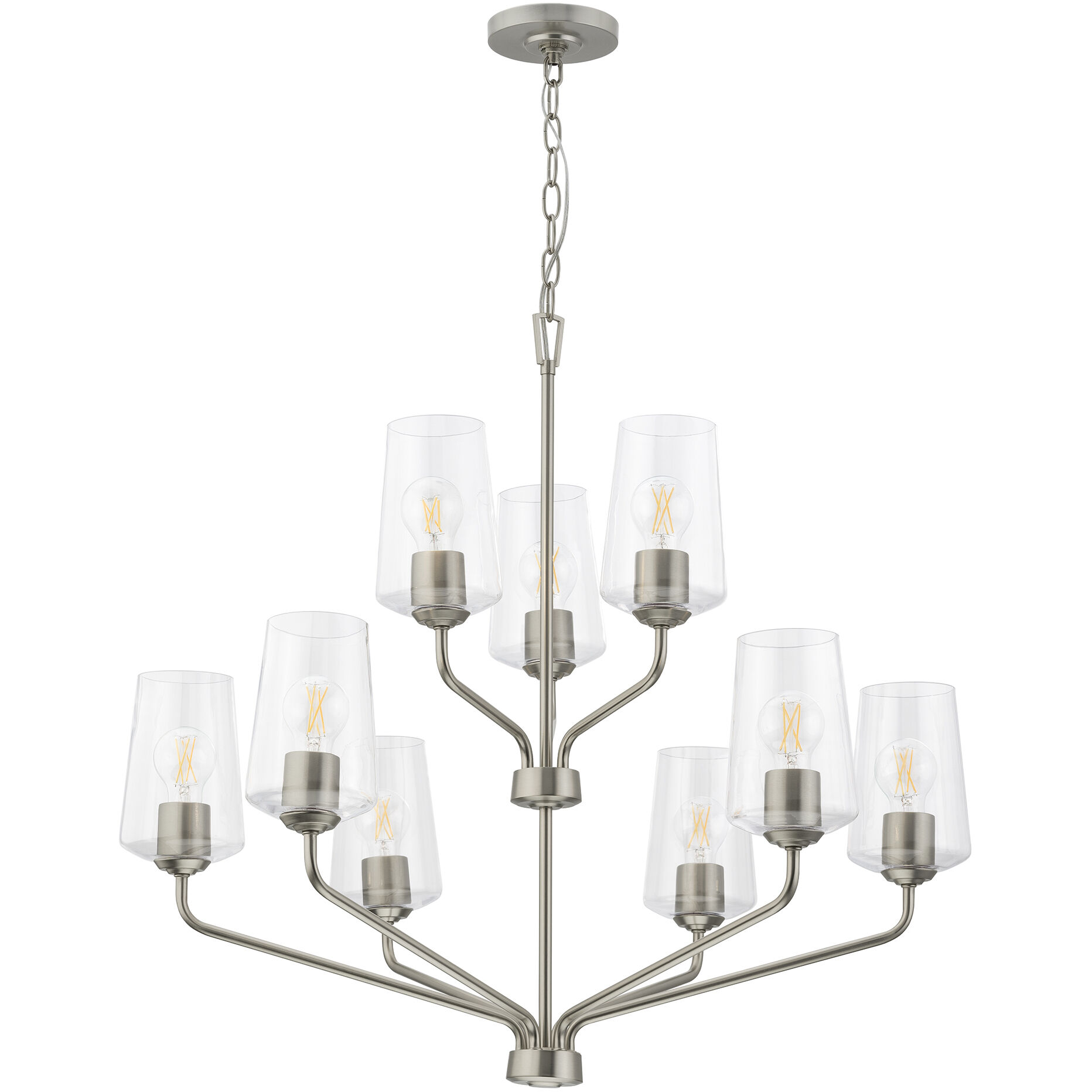 Celino 9 Light 32 inch Brushed Nickel Chandelier Ceiling Light