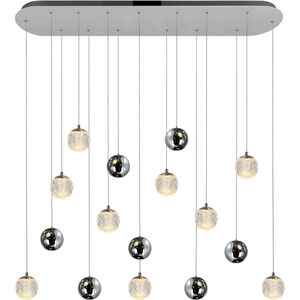 Siena LED 40 inch Chrome Chandelier Ceiling Light