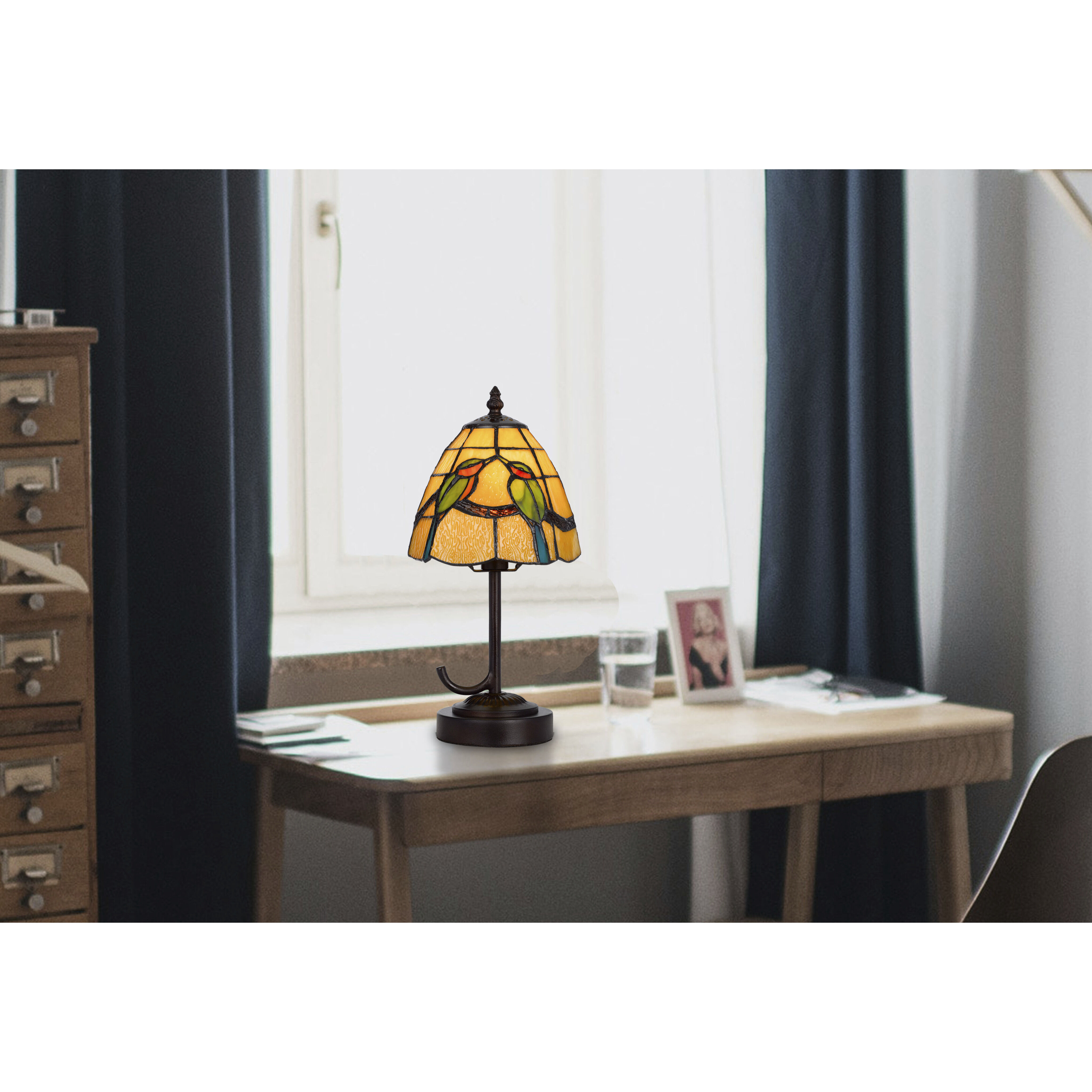 3118 Tiffany 13 inch 40.00 watt Dark Bronze Accent Lamp Portable Light