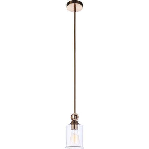 Romero 1 Light 5 inch Satin Brass Mini Pendant Ceiling Light