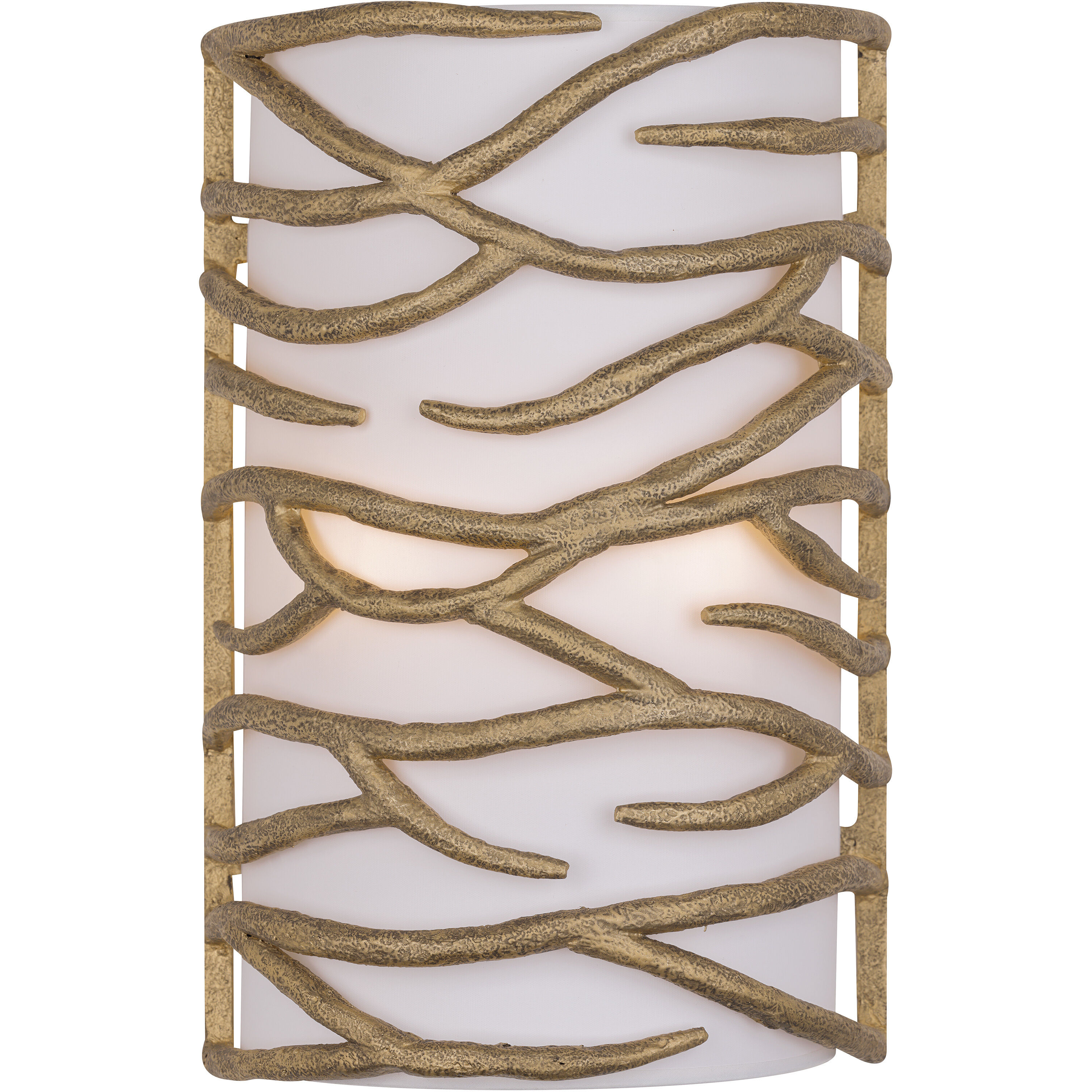 Branch Reality 2 Light 11 inch Textured Ashen Gold Wall Sconce Wall Light