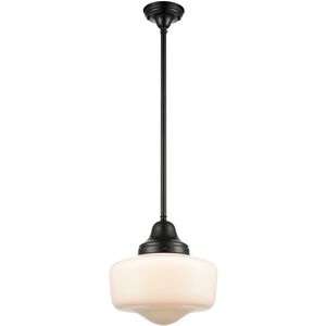 Schoolhouse 1 Light Ebony Pendant Ceiling Light