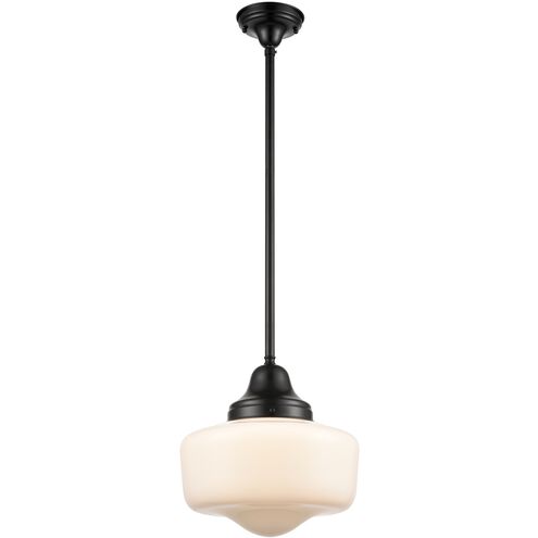 Schoolhouse 1 Light Ebony Pendant Ceiling Light