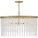 Rubina 6 Light 30 inch Burnished Gold Chandelier Ceiling Light