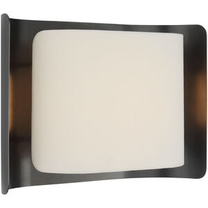 Windsor Smith Penumbra LED 15 inch Bronze and Linen Wide Sconce Wall Light