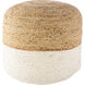 Kona 14 inch Tan Pouf, Cylinder