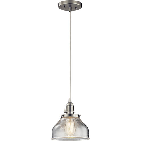 Avery 1 Light 8 inch Brushed Nickel Mini Pendant Ceiling Light