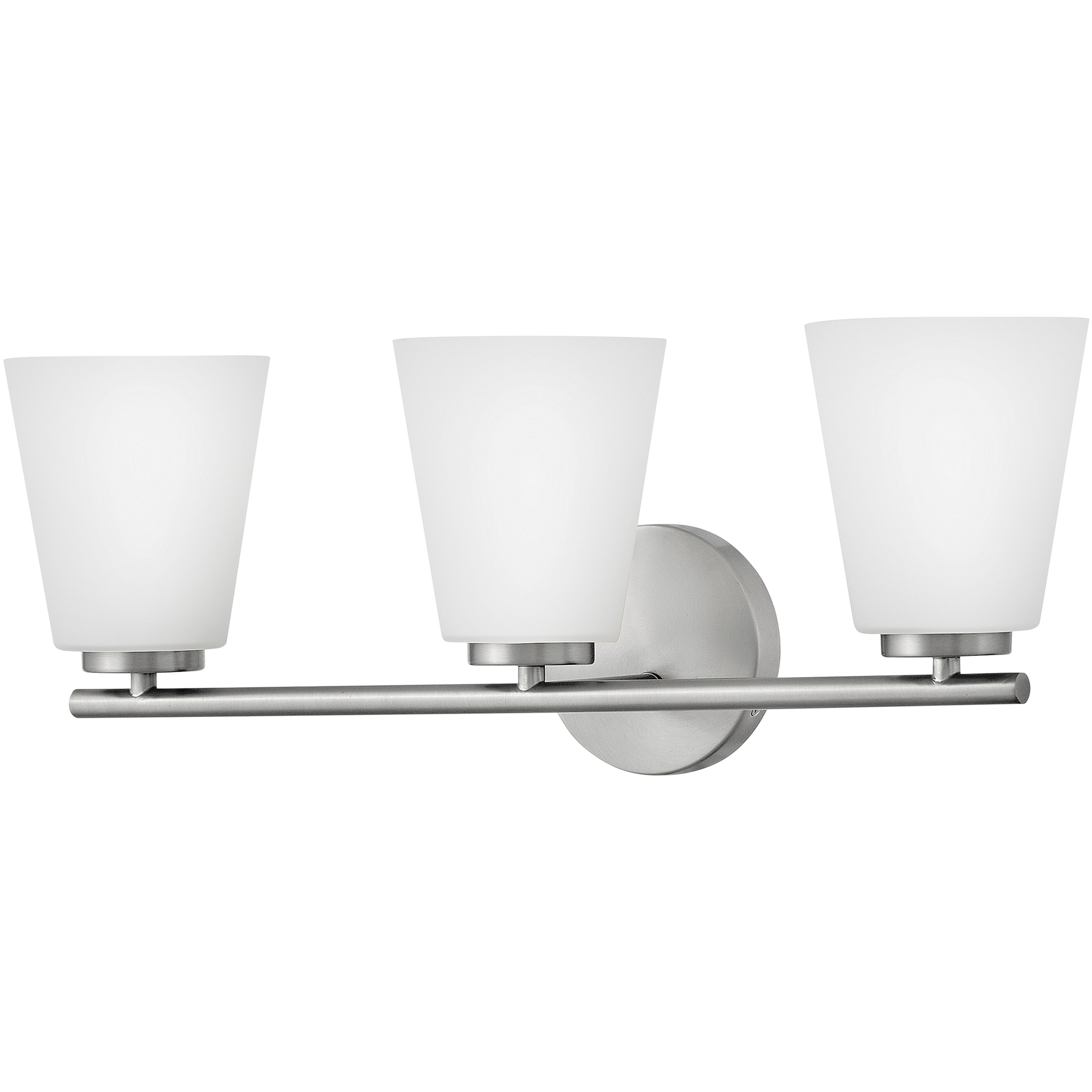 Bri 3 Light 24 inch Brushed Nickel Bath Light Wall Light