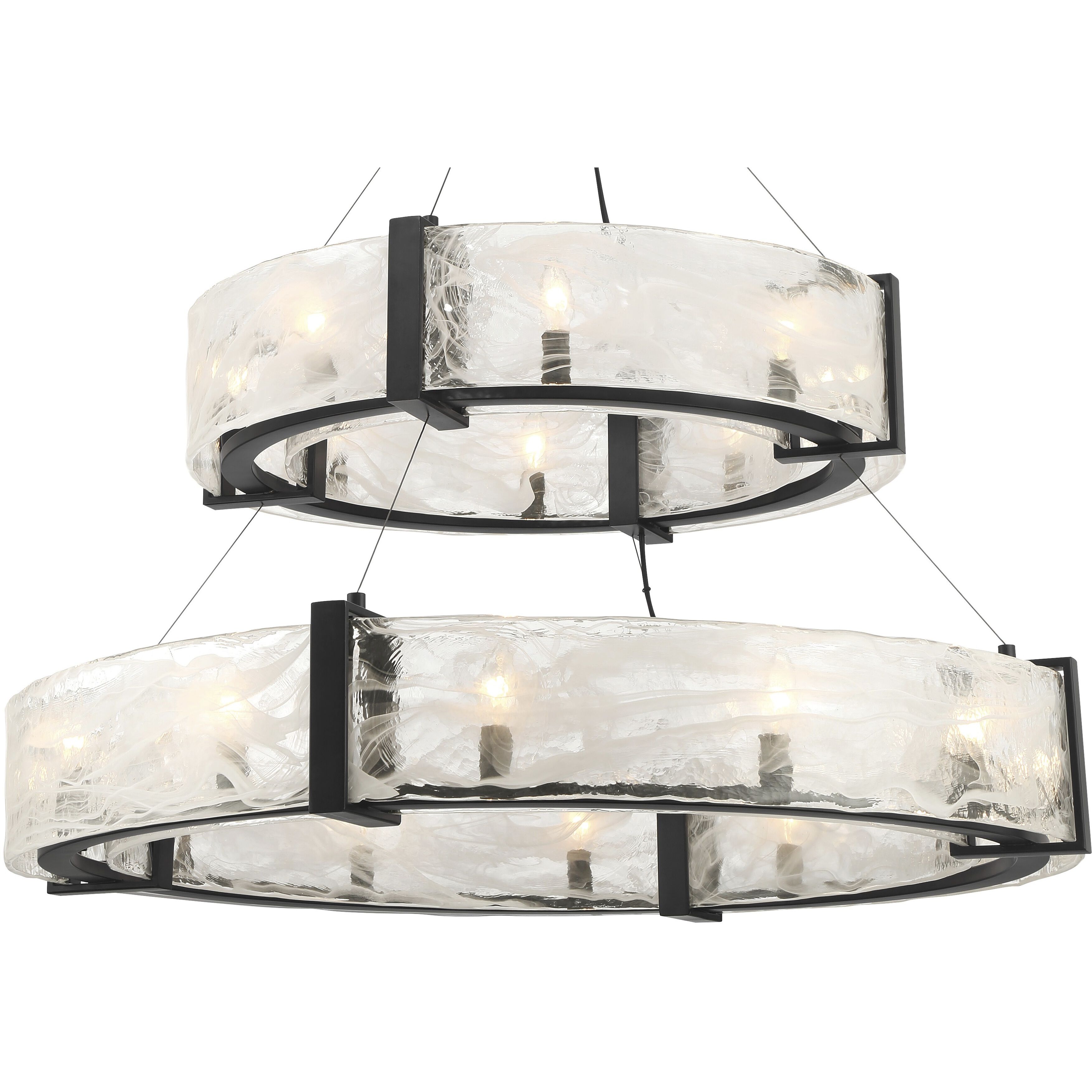 Cloud Break 20 Light 40 inch Coal Pendant Ceiling Light