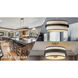 Harbor Wrap 3 Light 16 inch Legacy Brass and Dark Bronze Semi Flush Ceiling Light