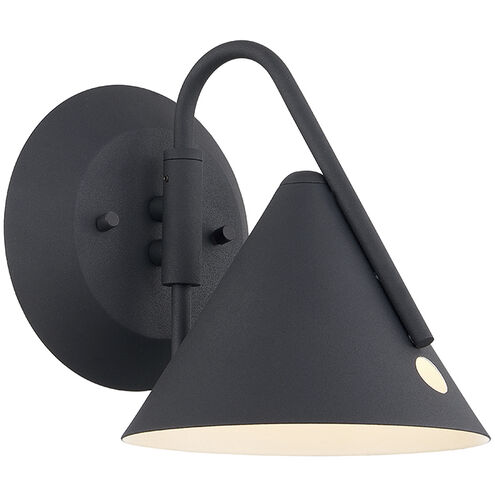 Zag Wall Sconce Wall Light in Textured Matte Black