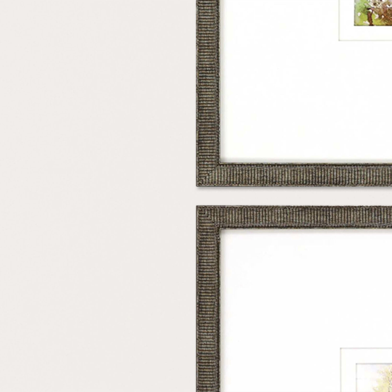 Petite Placid / Petite Sunrise Multi and Green and Orange and White Framed Art