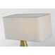 Anne-Marie Barton Terra-Forma 22.75 inch 8.00 watt Museum Brass Left Table Lamp Portable Light