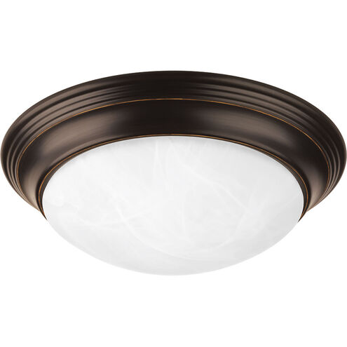 Melon 1 Light 12 inch Antique Bronze Flush Mount Ceiling Light