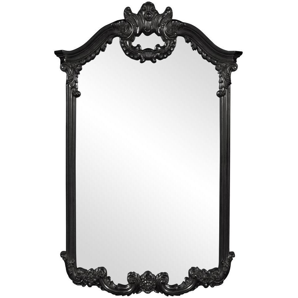 Roman 51 X 32 inch Black Wall Mirror 