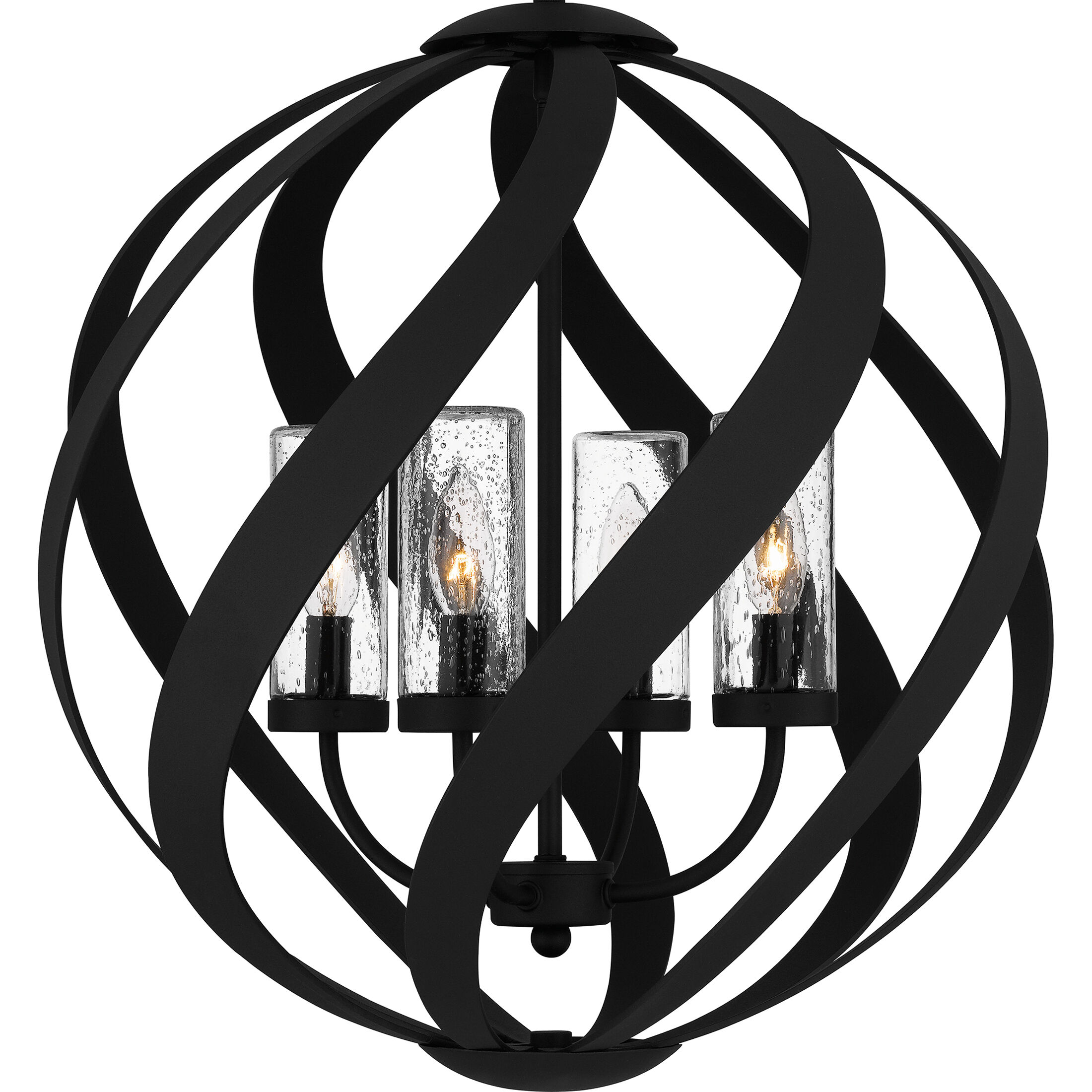 Blacksmith 4 Light 19.5 inch Earth Black Outdoor Pendant