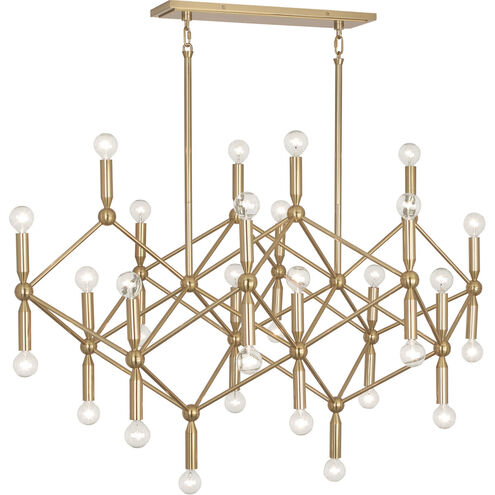 Jonathan Adler Milano 30 Light 27 inch Polished Brass Chandelier Ceiling Light