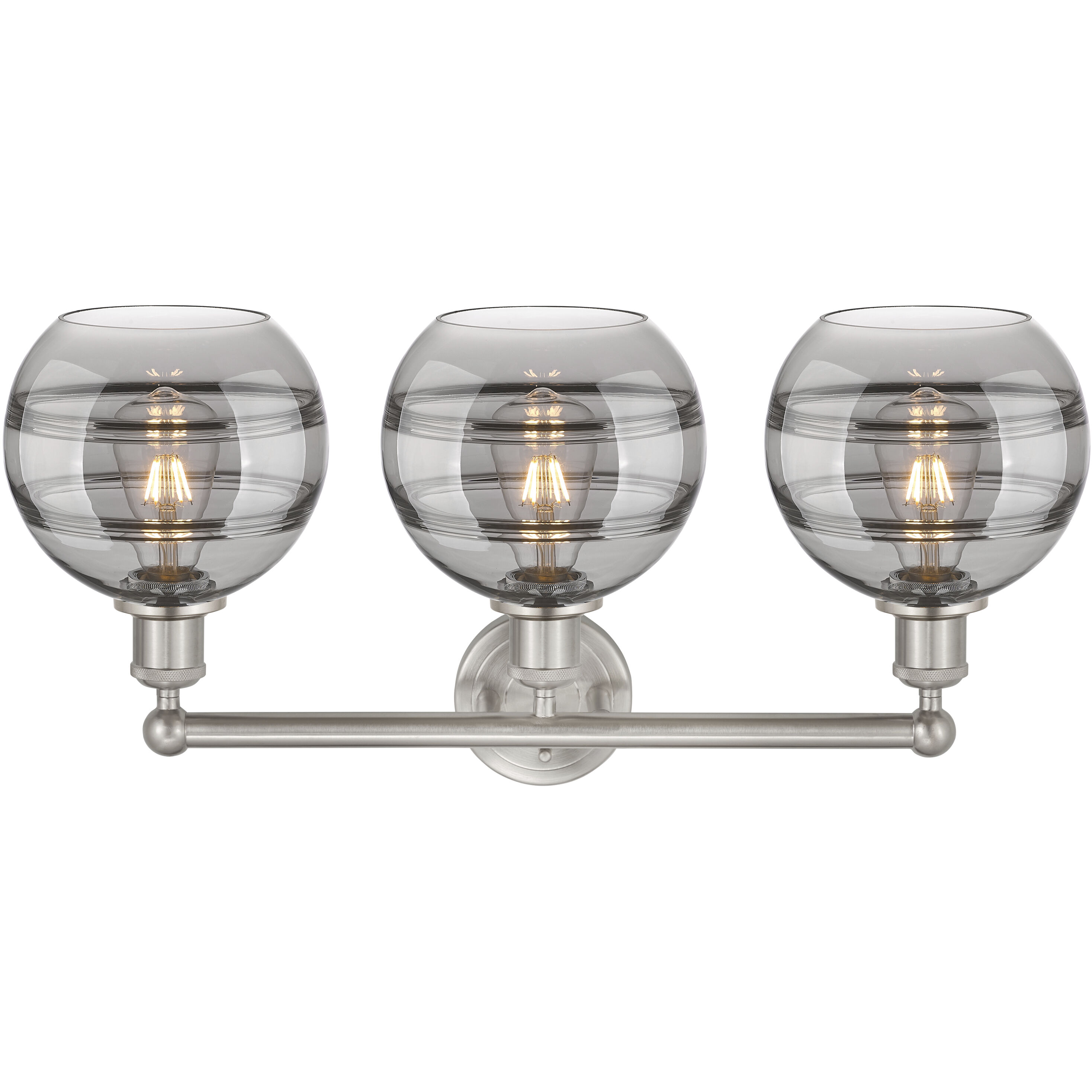 Edison Rochester 3 Light 26 inch Satin Nickel Bath Vanity Light Wall Light