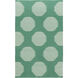 Frontier Medium Green/Light Beige Handmade Rug