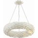 Broche 6 Light 24 inch Matte White Chandelier Ceiling Light
