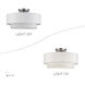 Manorwood 3 Light 18 inch Brushed Nickel Semi-Flush Ceiling Light
