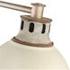 Kinsley 4 Light 39.38 inch Aged Galvanized Steel Bath Vanity Light Wall Light in Antique Ivory