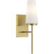 Transitional 1 Light 4.75 inch Natural Brass Wall Sconce Wall Light
