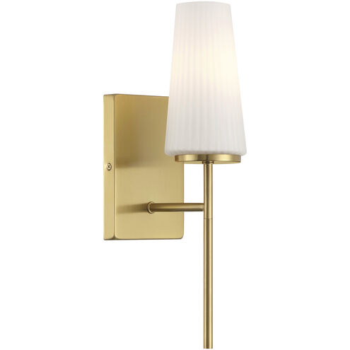 Transitional 1 Light 4.75 inch Natural Brass Wall Sconce Wall Light