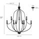 Senoia 9 Light 32.5 inch Modern Gold Chandelier Ceiling Light