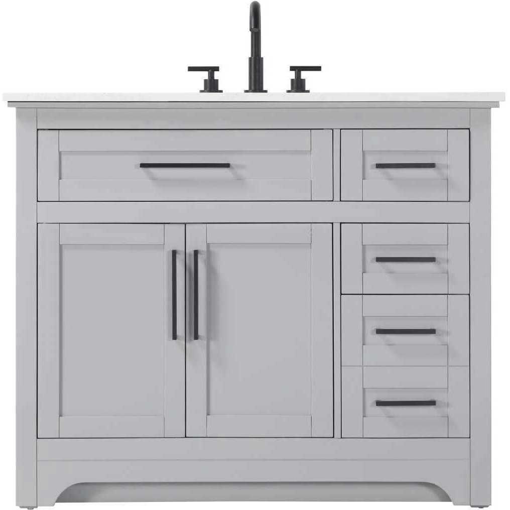 Remington 42 X 35 inch Grey Bathroom Vanity Cabinet