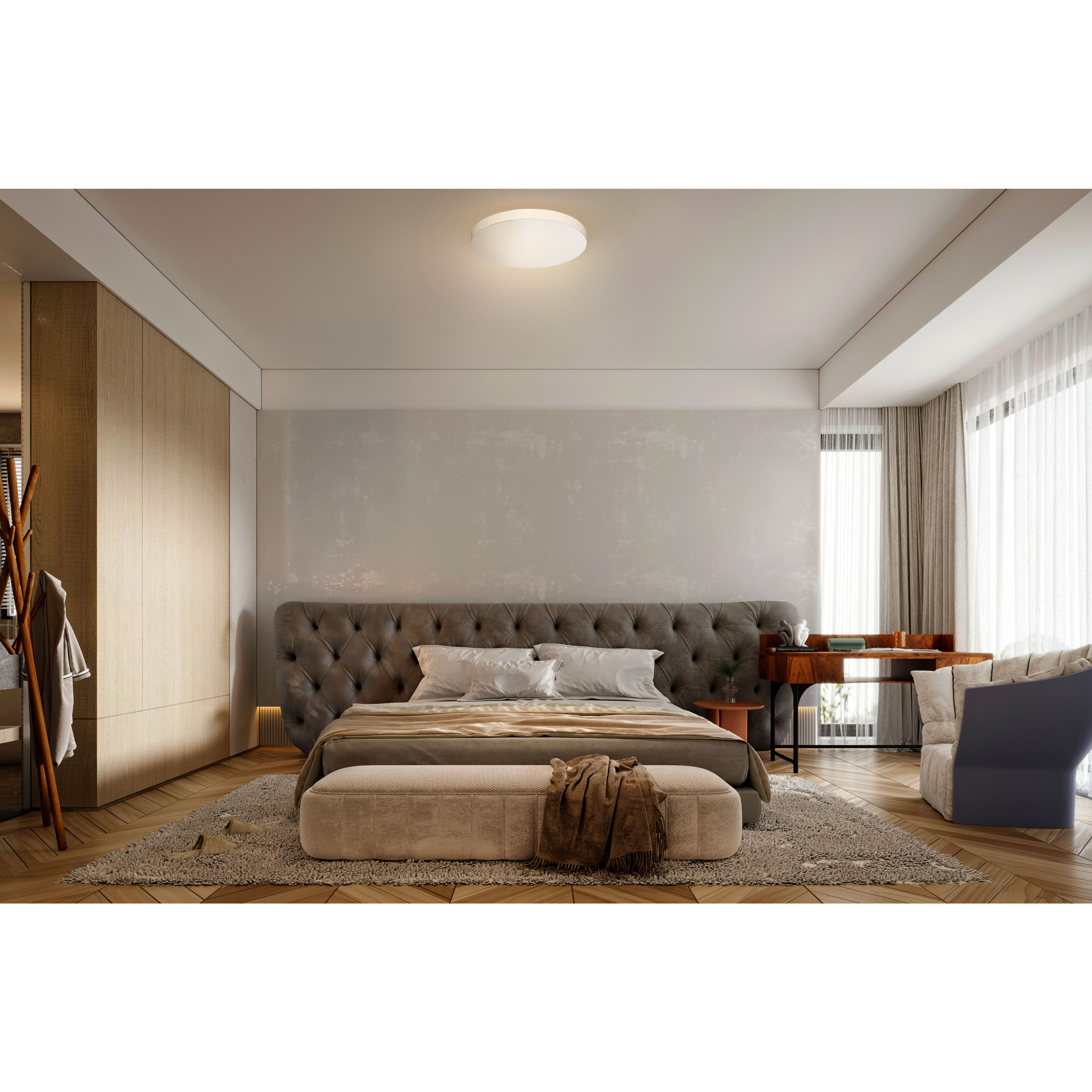 Madison LED 12 inch White Flush Mount Ceiling Light