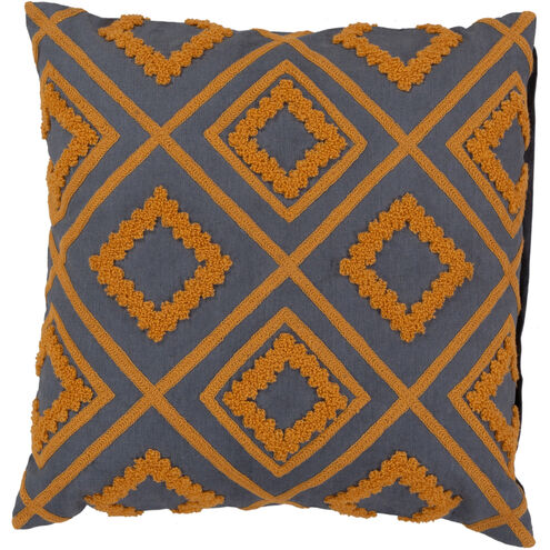 Tribe 22 inch Burnt Orange, Navy Pillow Kit