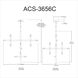 Acasia LED 35.5 inch Polished Chrome with Frosted Chandelier Ceiling Light