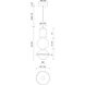 Alora Mood Bijou LED 7.88 inch Matte Black and Opal Matte Glass Pendant Ceiling Light