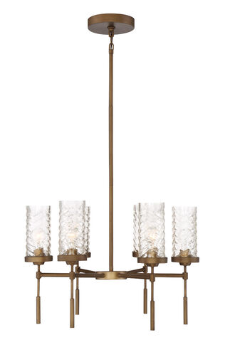 Triticus 6 Light 26 inch Antique Brass Chandelier Ceiling Light
