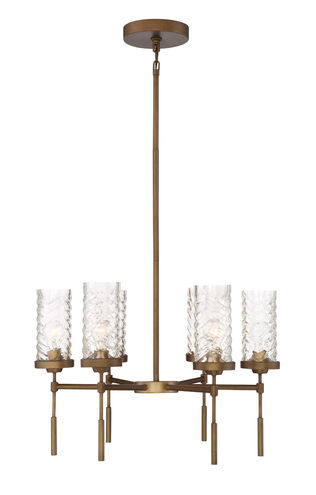 Triticus 6 Light 26 inch Antique Brass Chandelier Ceiling Light