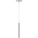 Forest LED 4.75 inch Brushed Nickel Pendant Ceiling Light in Brushed Nickel Steel