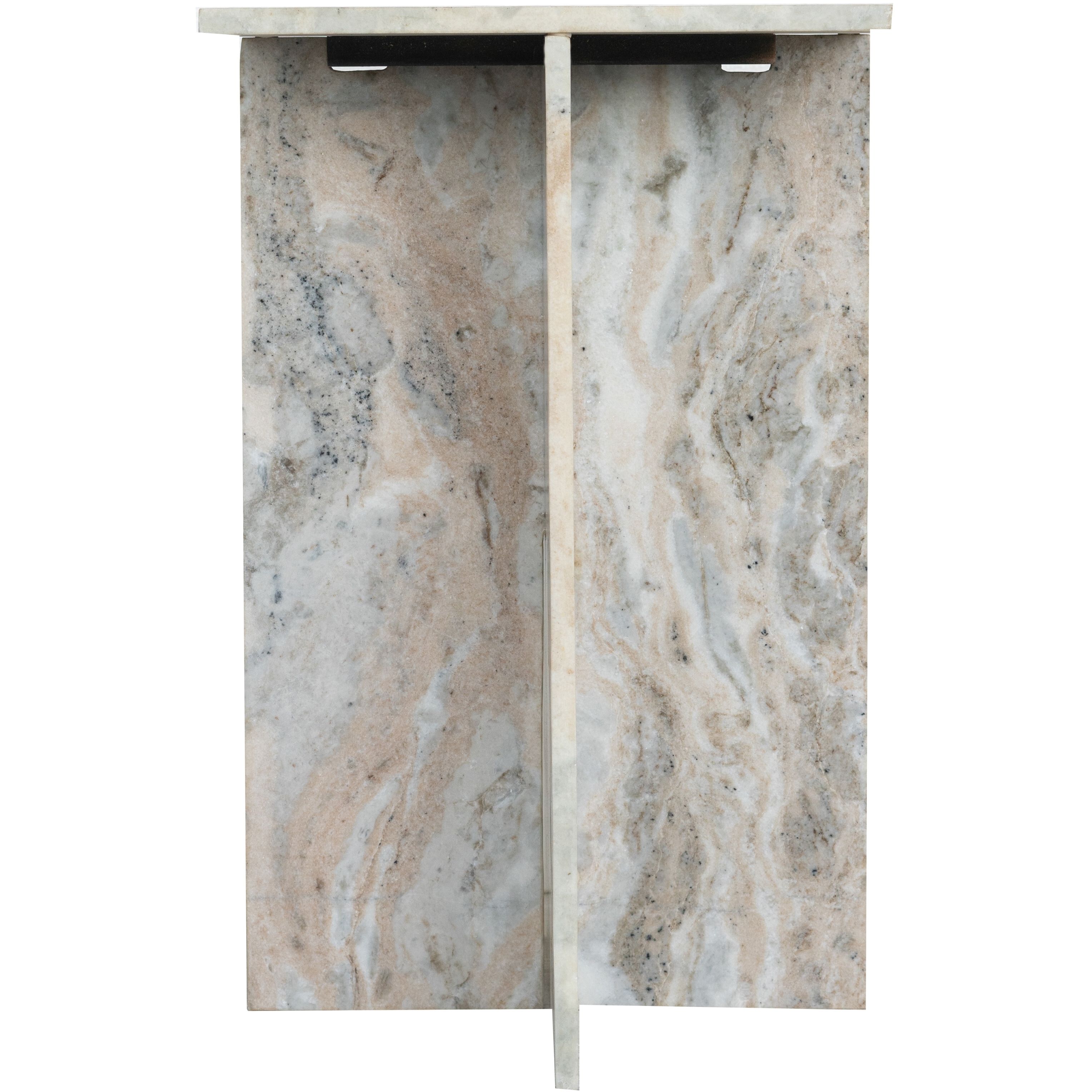 Anita 24 X 15 inch Gray Side Table