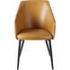 Milford Upholstery: Camel; Base: Black Dining Chair