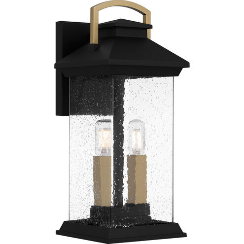 Henderson 2 Light 6.5 inch Earth Black Outdoor Lantern, Medium