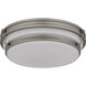 Grafton 3 Light 16 inch Antique Nickel Flush Mount Ceiling Light, Medium