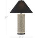 Nebulon 31 inch 100 watt Natural and Black Table Lamp Portable Light