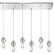 Scarsdale 6 Light 32 inch Polished Chrome with Clear Mini Pendant Ceiling Light