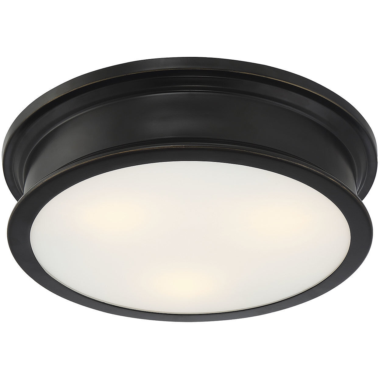 Watkins 3 Light 16 inch Classic Bronze Flush Mount Ceiling Light, Essentials