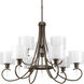 Invite 9 Light 36 inch Antique Bronze Chandelier Ceiling Light